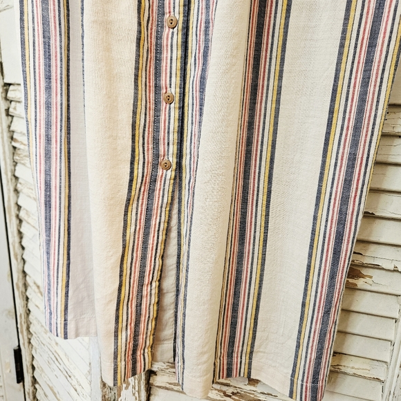 SO Women's Striped Maxi Dress - Cream and Multicolor - Picture 5 of 10